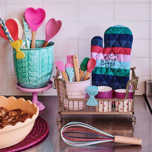 Pennello da cucina in silicone fantasia floreale 