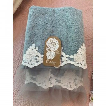 Set asciugamani tutù azzurro polvere 