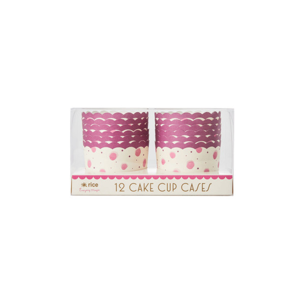 Stampi per muffin fantasia acquerello rosa 
