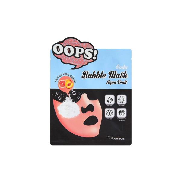 Bubble mask per viso melograno e pesca 