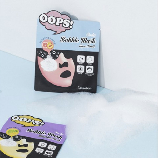 Bubble mask per viso melograno e pesca 