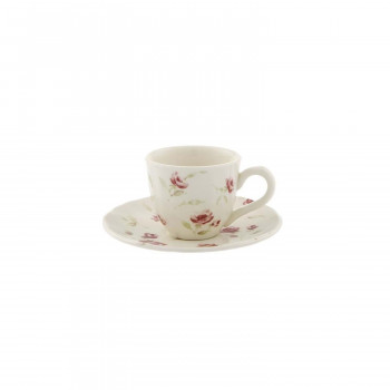 Tazza caffè con rose Blanc Mariclò