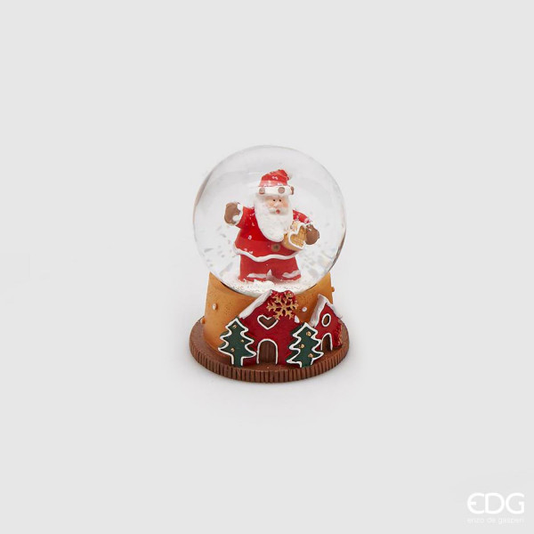 Palla di neve - Babbo Natale con cuore 