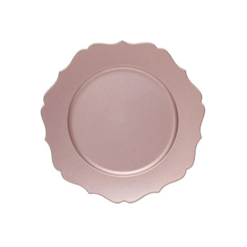 Sottopiatto in plastica rosa - Lea