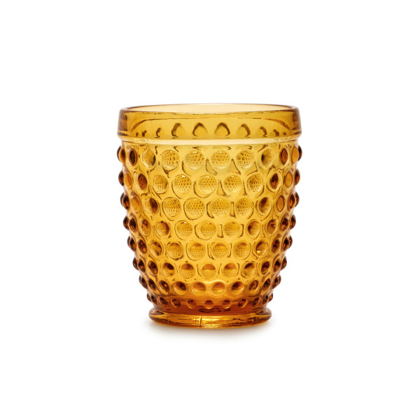 Set 6 bicchieri in vetro giallo ambra - Ibiza