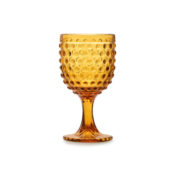 Set 6 bicchieri a calice giallo ambra - Ibiza