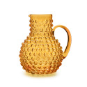Brocca in vetro giallo ambra - Ibiza