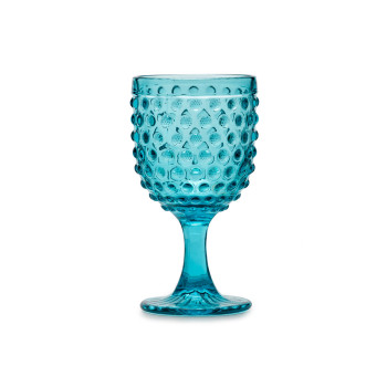 Set 6 bicchieri a calice in vetro turchese - Ibiza