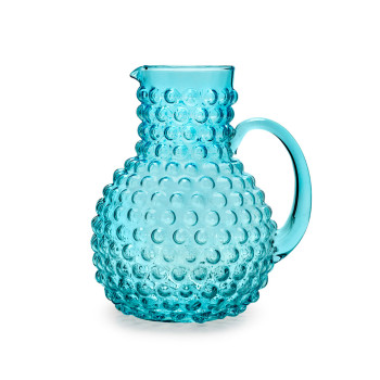 Brocca in vetro turchese - Ibiza