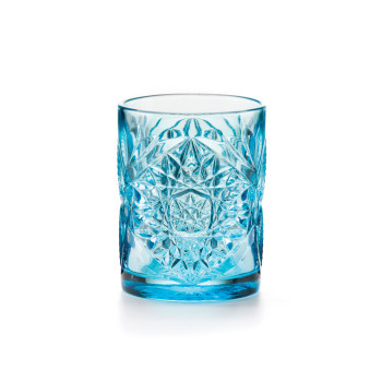 Set 6 bicchieri in vetro azzurro - Vintage