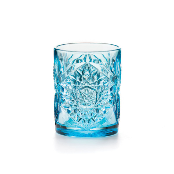 Set 6 bicchieri in vetro azzurro - Vintage