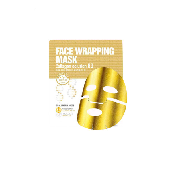 Maschera viso anti-età al collagene marino