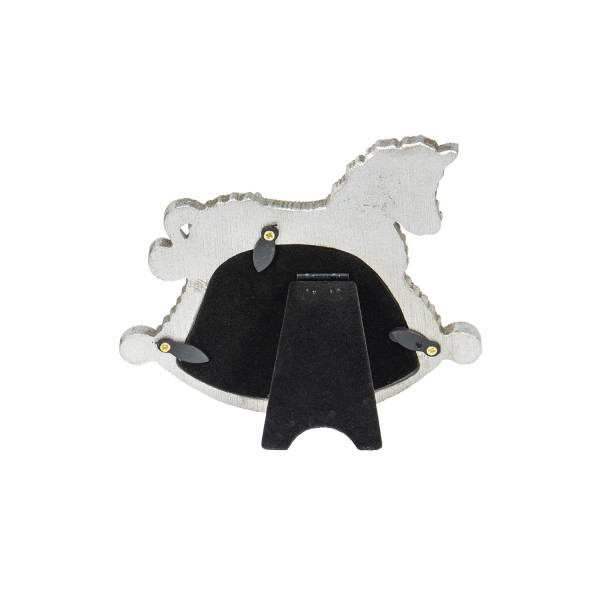Cornice portafoto cavallo a dondolo 10x6 cm