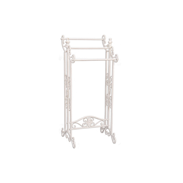 Portasciugamani in ferro bianco