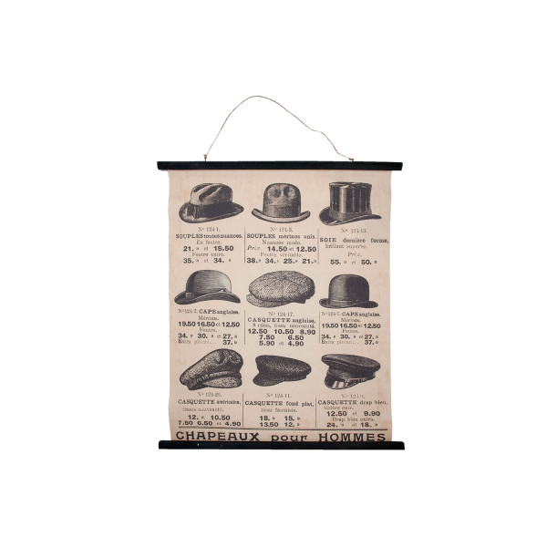 Stampa decorativa per parete - Cappelli