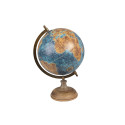 Mappamondo blu e marrone