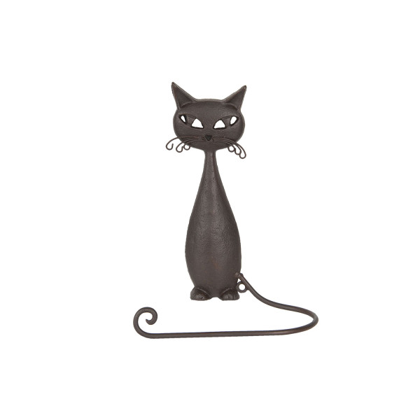 Portasciugamani in ferro a forma di gatto