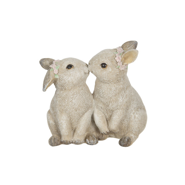 Decorazione coppia di conigli