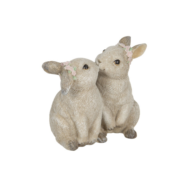 Decorazione coppia di conigli