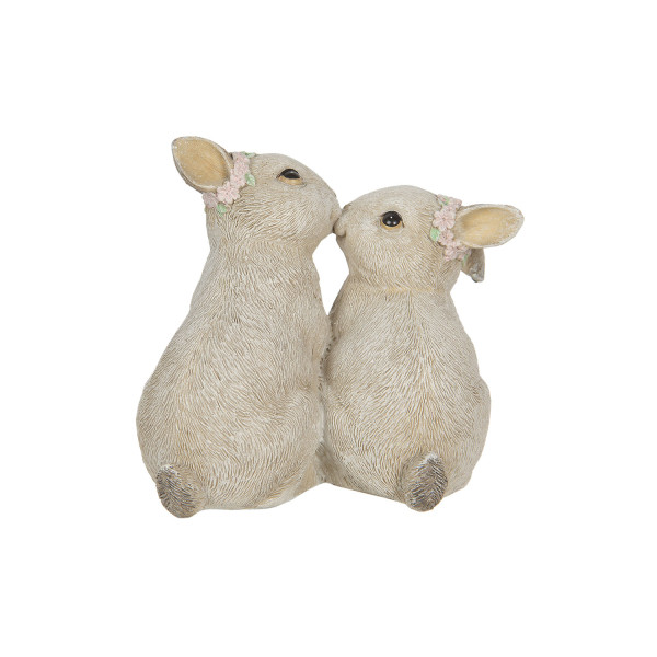 Decorazione coppia di conigli