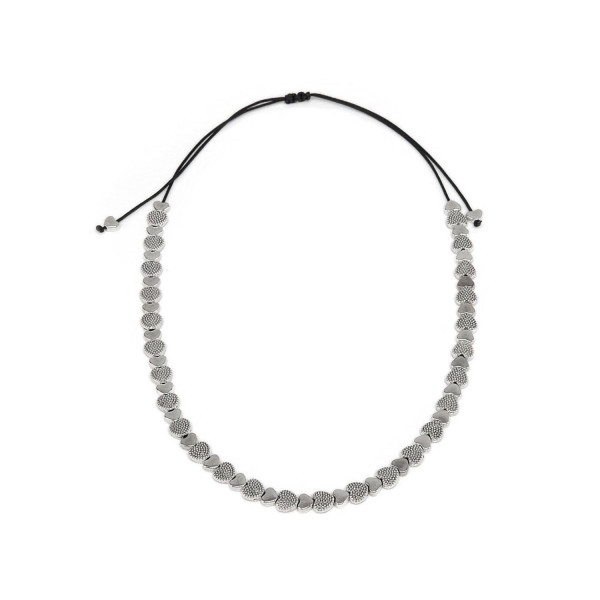 Collana Vestopazzo placcata argento regolabile con cuori