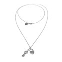 Collana Vestopazzo con pendenti a chiave e cuore