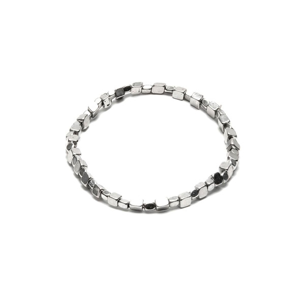Bracciale Vestopazzo placcato argento con cubi