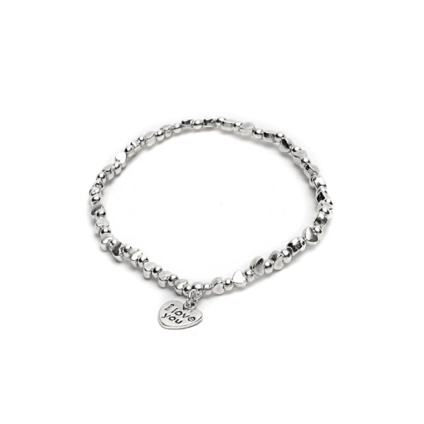 Bracciale Vestopazzo placcato argento I Love You
