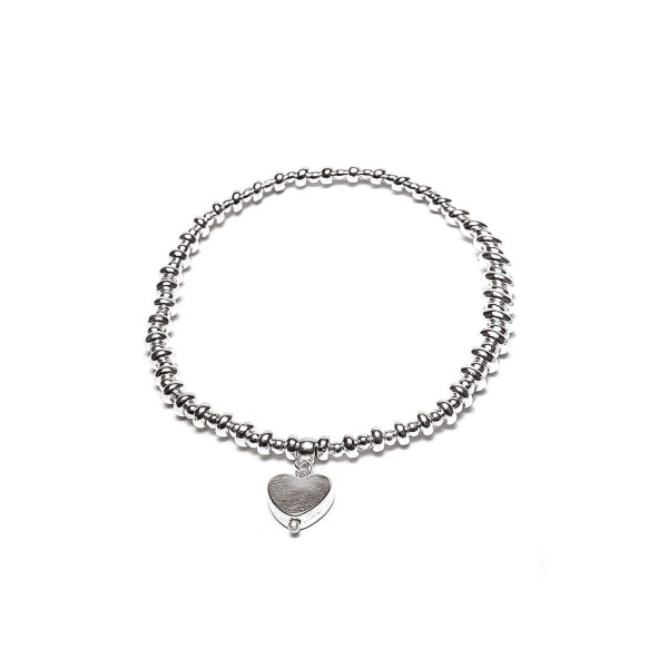 Bracciale Vestopazzo placcato argento con ciondolo cuore