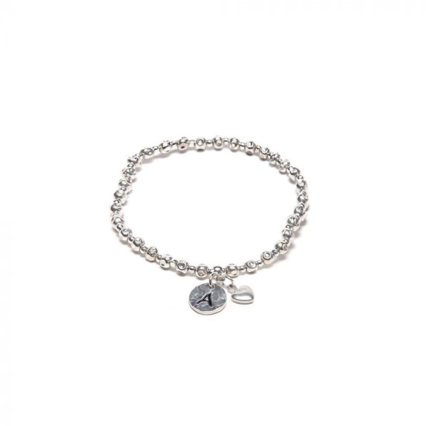 Bracciale Vestopazzo placcato argento con ciondolo lettera C