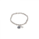 Bracciale Vestopazzo placcato argento con ciondolo lettera C