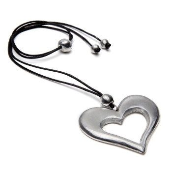Collana con pendente a forma di cuore Vestopazzo
