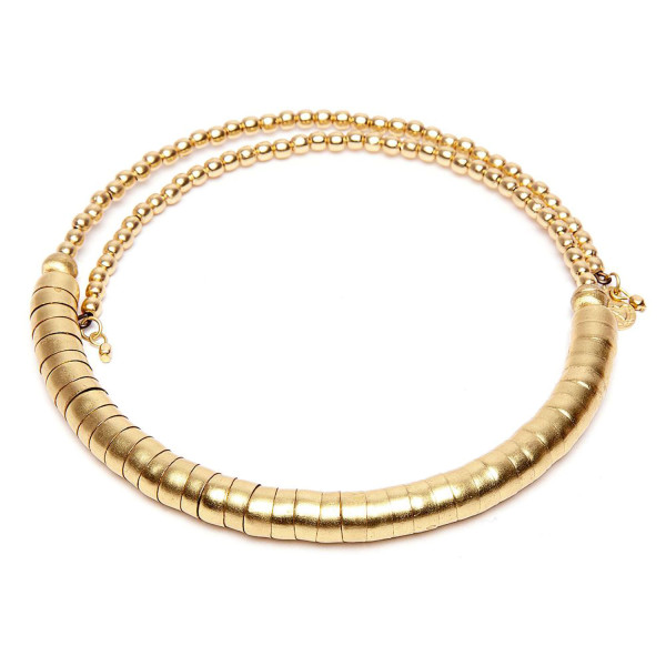 Girocollo dorato modello snake Vestopazzo