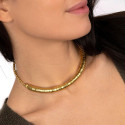 Girocollo dorato modello snake