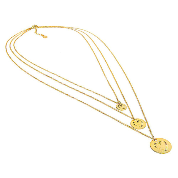 Collana dorata a tre catene Vestopazzo