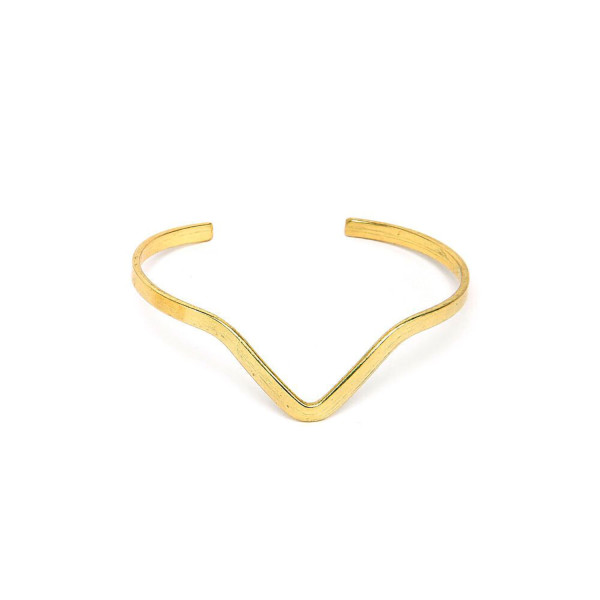 Bracciale rigido dorato con punta Vestopazzo