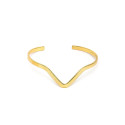 Bracciale rigido dorato con punta Vestopazzo