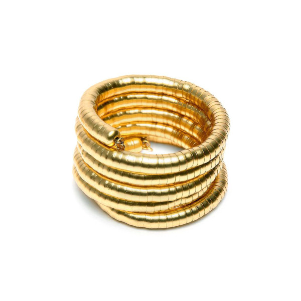 Bracciale dorato modello snake Vestopazzo