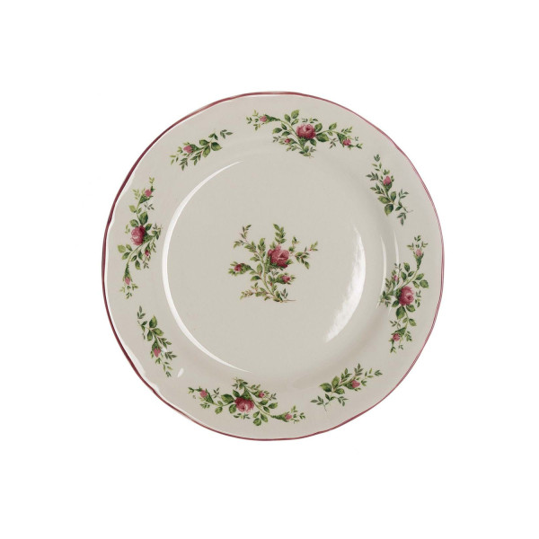 Piatto piano Moss Rose Blanc Mariclò