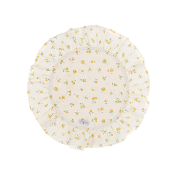 Tovaglietta americana Floret Full Blanc Mariclò - Giallo