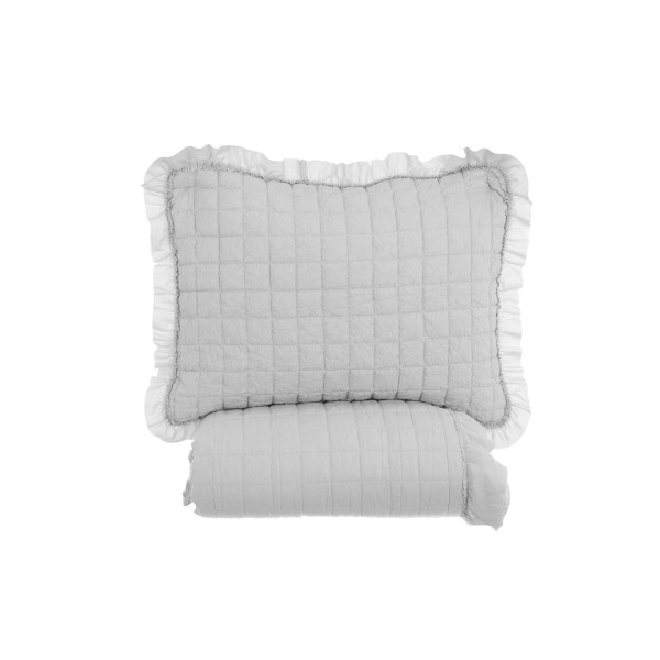 Set trapunta con 2 copriguanciali Diamante Blanc Mariclò -