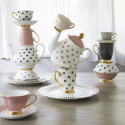 Tazza da tè Madame Récamier - Pois rosa - Mathilde M.