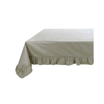 Tovaglia da tavola cerata rettangolare con rouches - Salvia