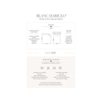 Lenzuola matrimoniali in cotone Blanc Mariclò - Verde - Blanc 2