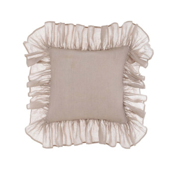 Cuscino Blanc Mariclò con rouches - Ecru - Blanc Mariclò