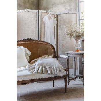 Cuscino Blanc Mariclò con rouches - Ecru - Blanc Mariclò 2