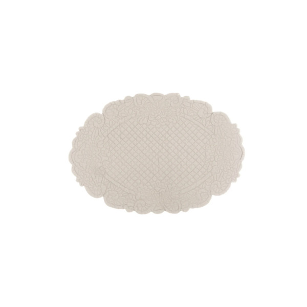 Tovaglietta americana ovale Blanc Mariclò - Avorio - Blanc