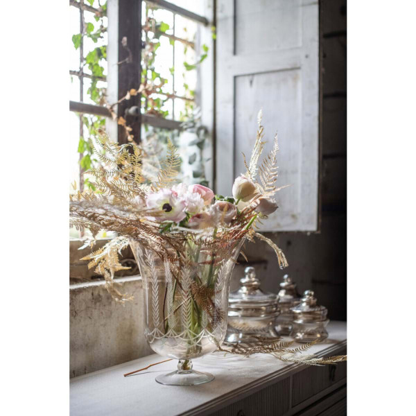 Vaso decorativo in vetro - Foglie - Blanc Mariclò