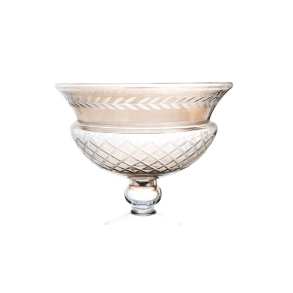 Vaso decorativo in vetro - Rombi - Blanc Mariclò