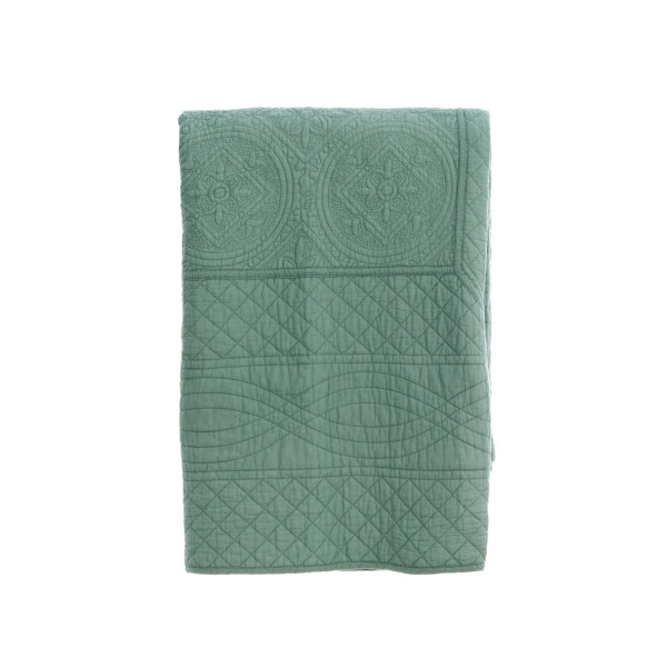 Copriletto matrimoniale 200 g/m² Blanc Mariclò - Verde - Blanc